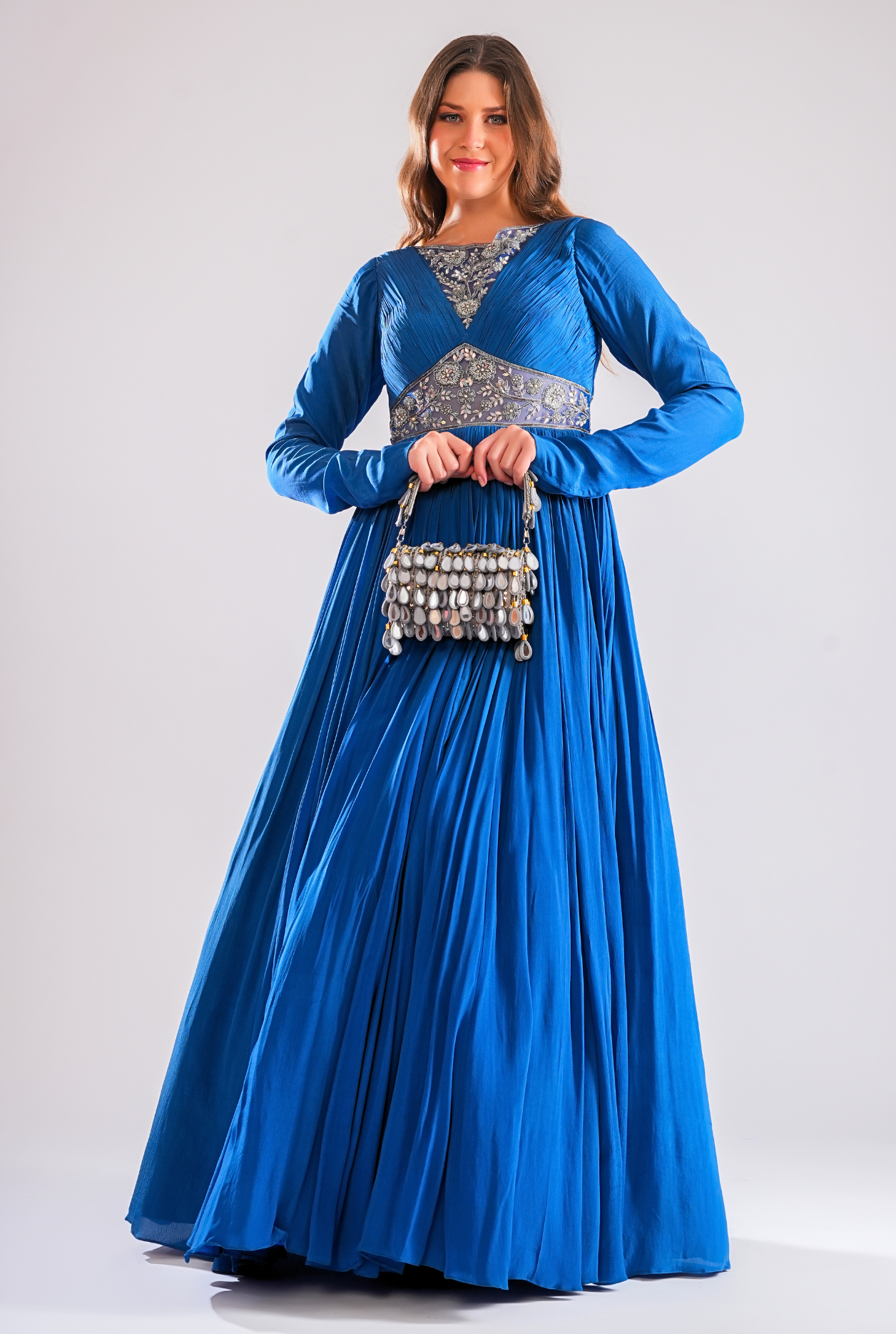 Azul Flared Gown