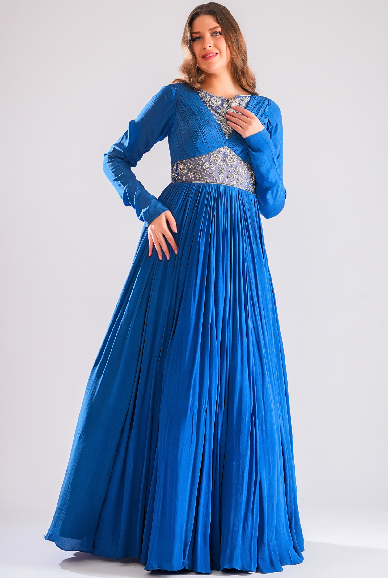 Azul Flared Gown