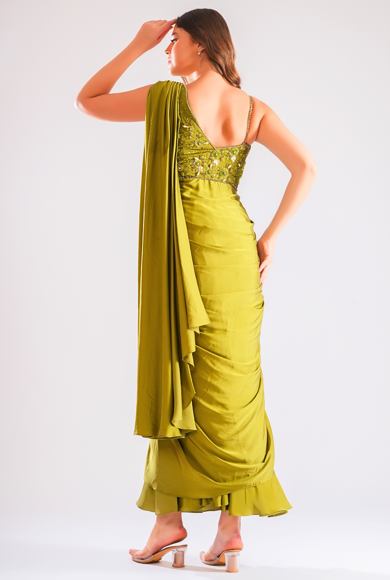 Elina Drape Saree Gown