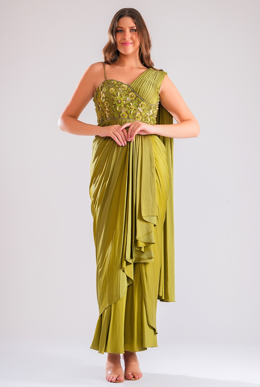Elina Drape Saree Gown