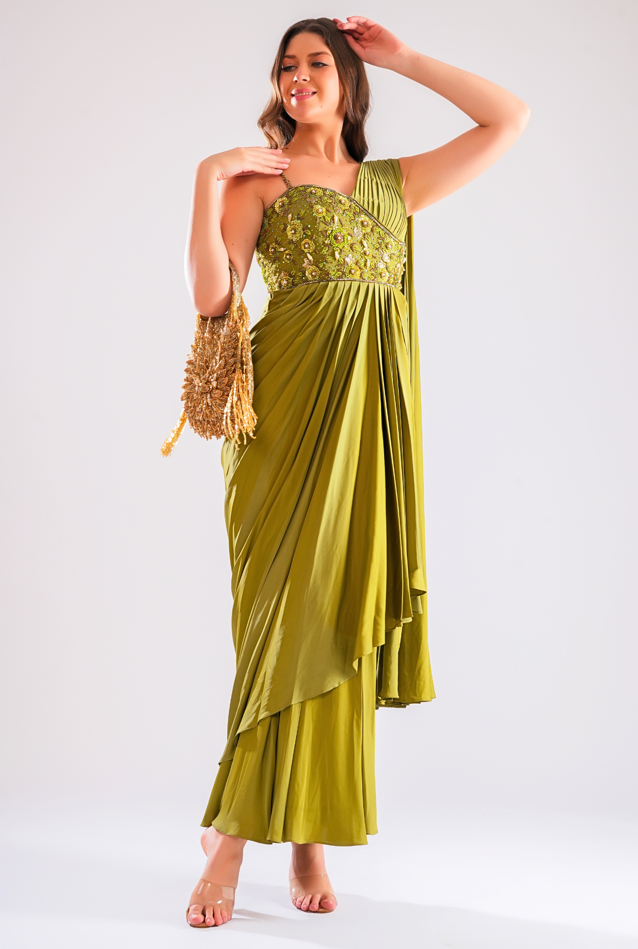 Elina Drape Saree Gown