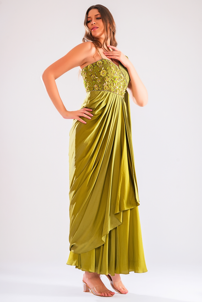 Elina Drape Saree Gown