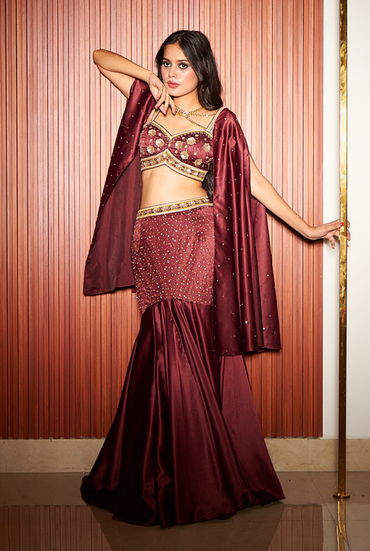 Scarlet Saga Mermaid Lehenga