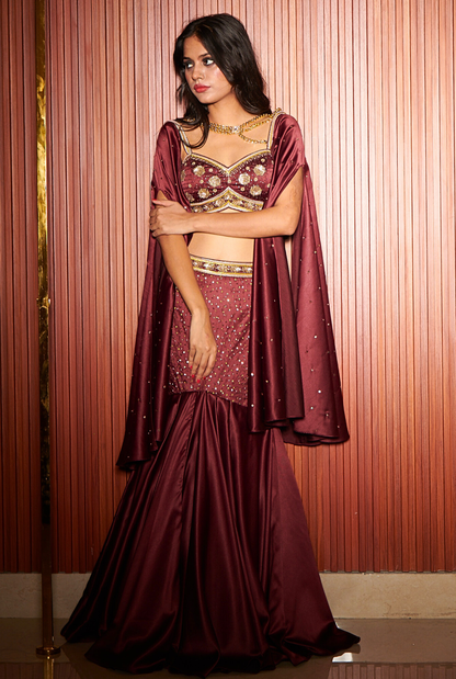 Scarlet Saga Mermaid Lehenga