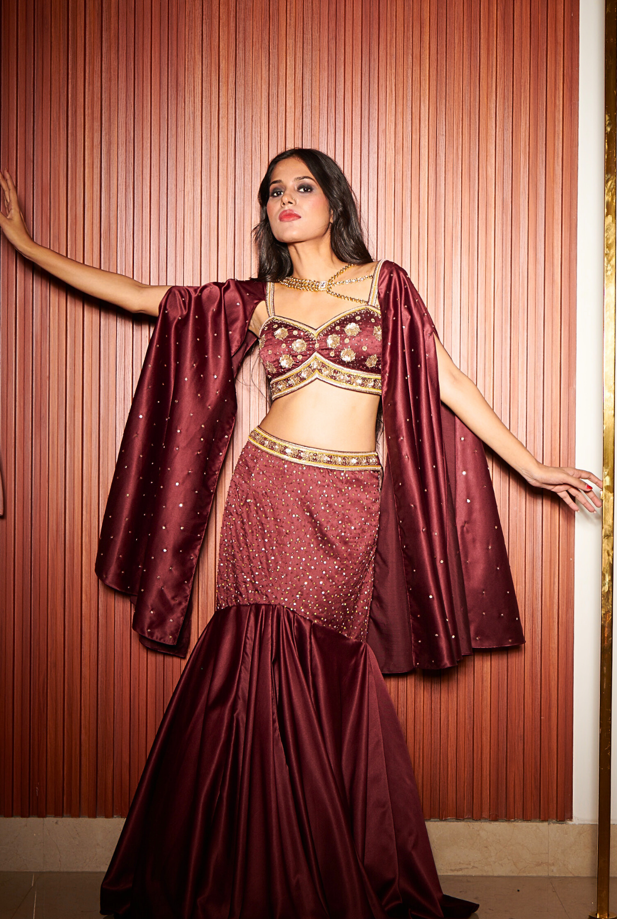 Scarlet Saga Mermaid Lehenga
