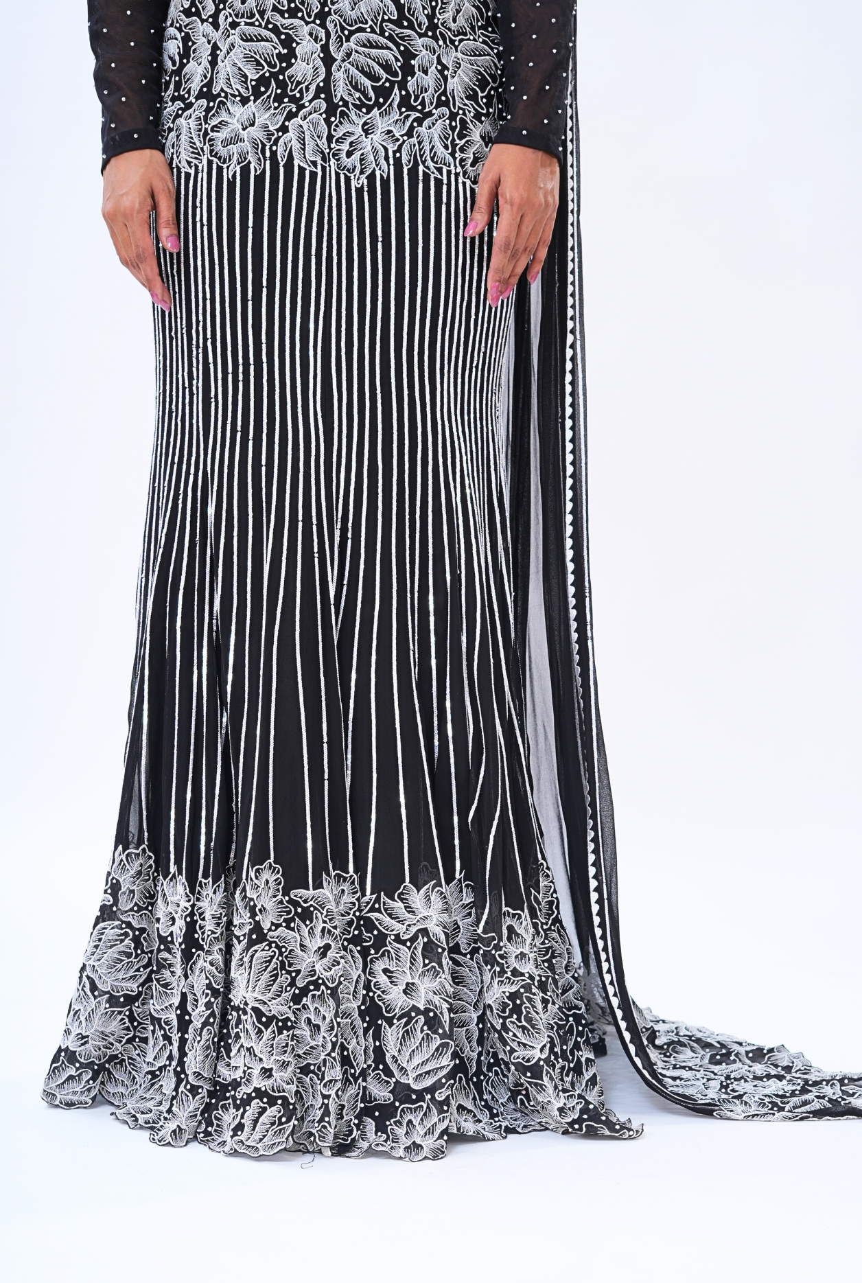 MID-NIGHT SYMPHONY DRAPE SAREE