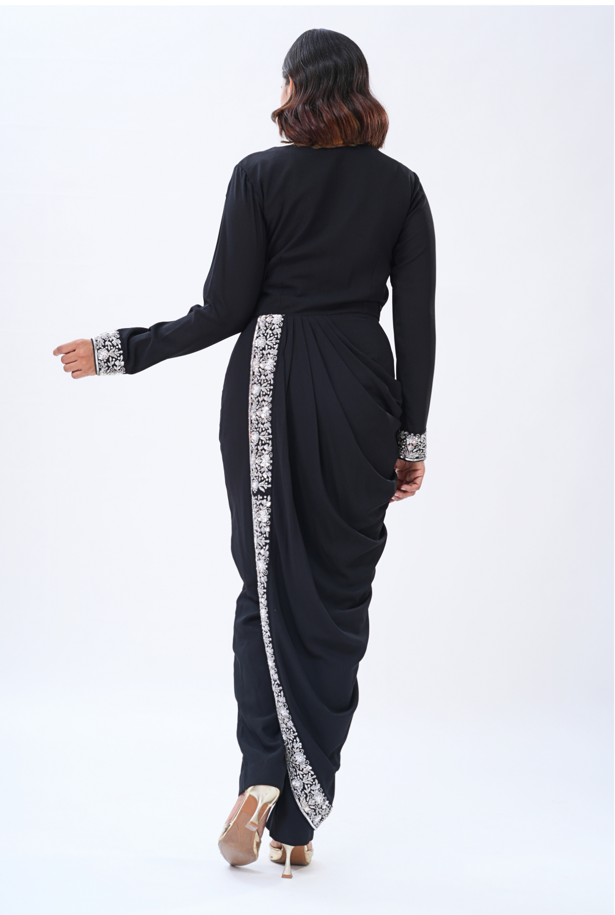 Noir Enchante Draped Jumpsuit