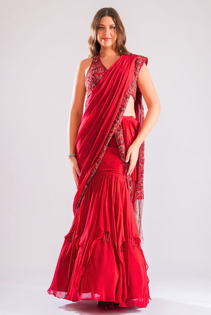 Aarzu Mermaid Drape Saree
