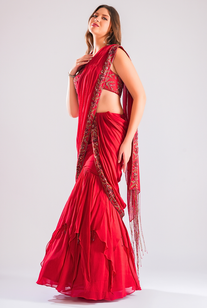 Aarzu Mermaid Drape Saree