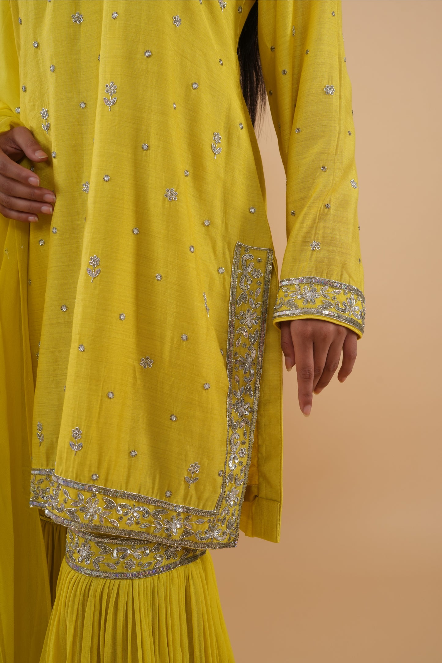 The Canary Yellow Gharara Set