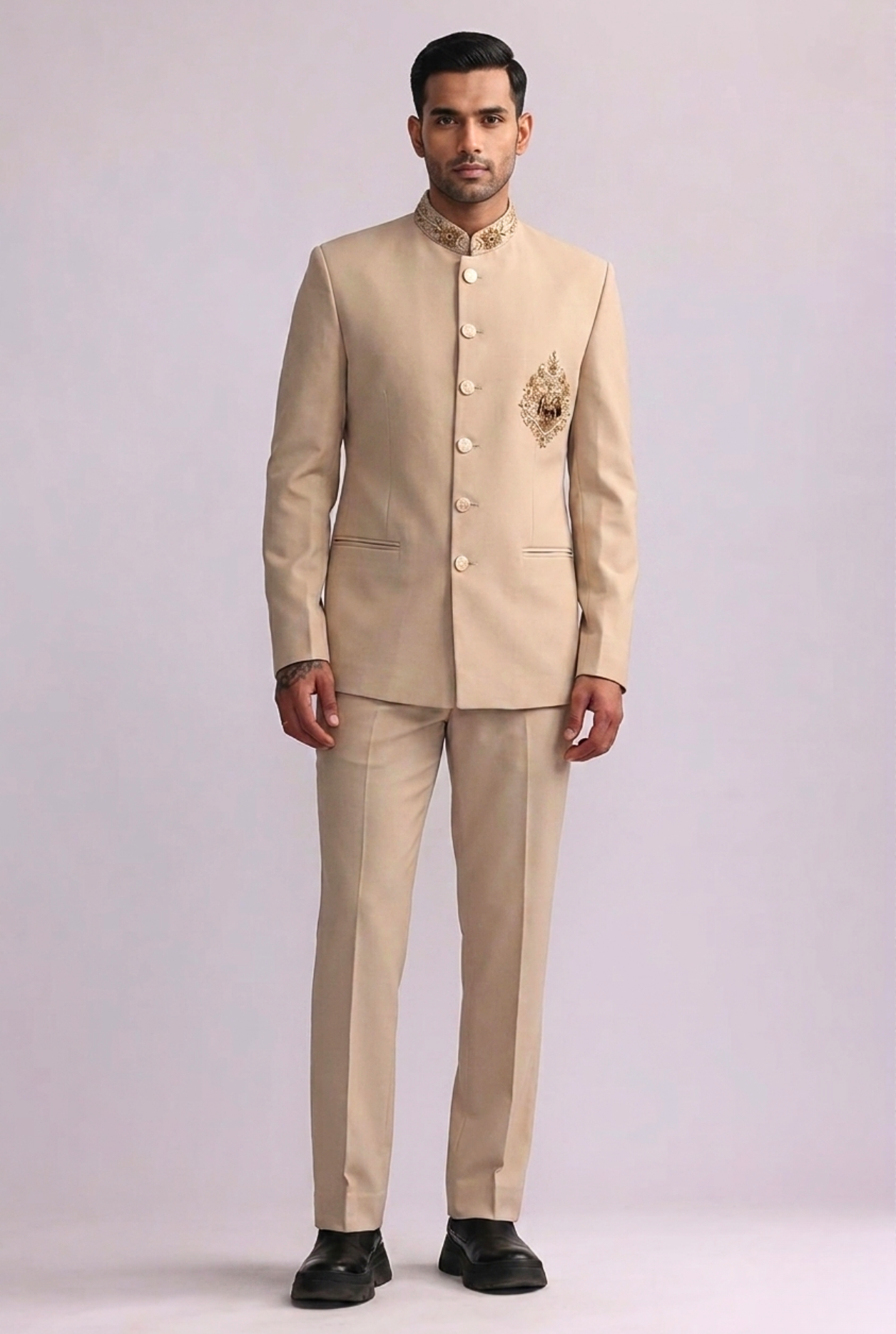 The Imperial Beige Bandhgala