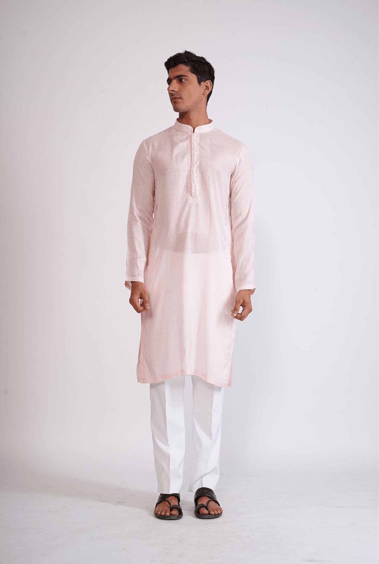 PALE PINK KURTA WITH PYJAMA