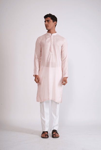 PALE PINK KURTA WITH PYJAMA