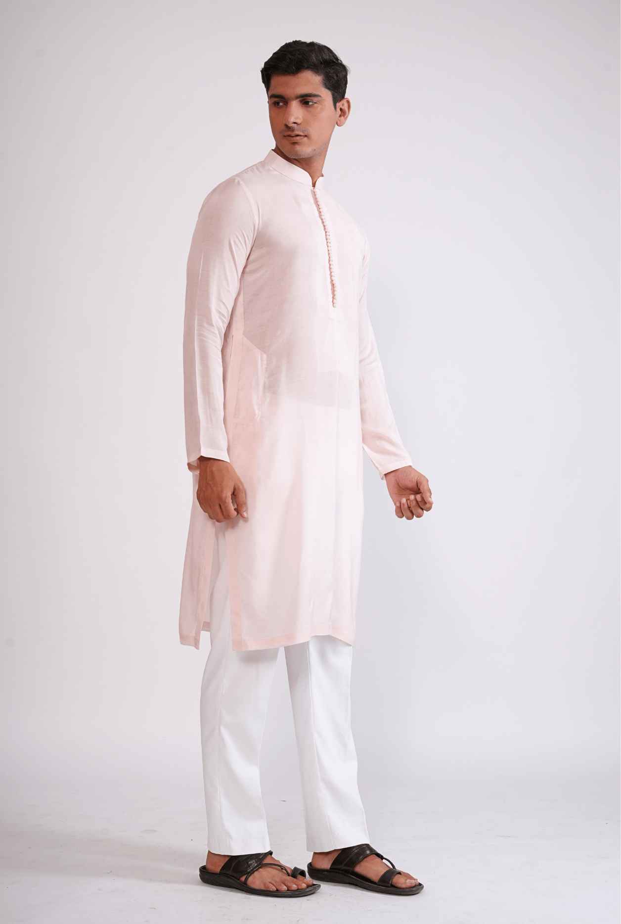 PALE PINK KURTA WITH PYJAMA