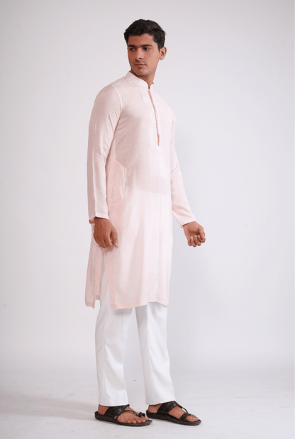 PALE PINK KURTA WITH PYJAMA