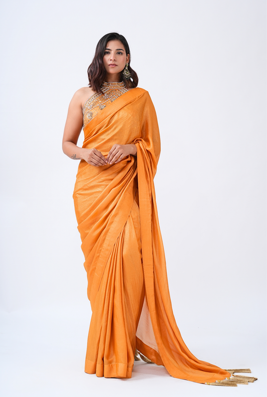 AMBER FLAME SAREE