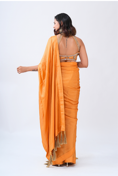 AMBER FLAME SAREE