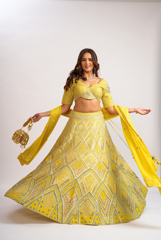 Sunhari Noor Lehenga